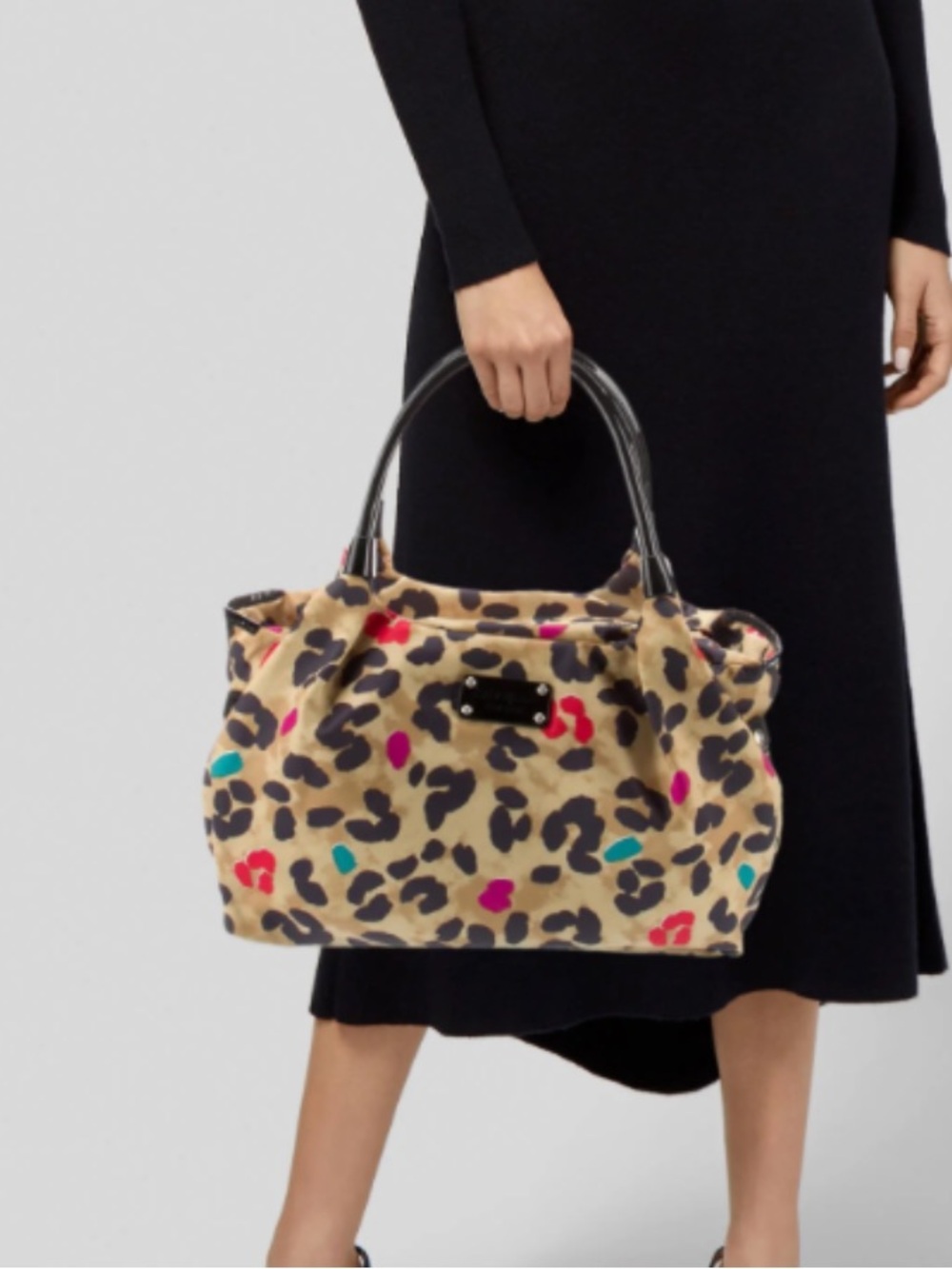 LIKE NEW!IN EXCELLENT CONDITION! KATE SPADE NY STEVIE POP ART LEOPARD PRINT TOTE